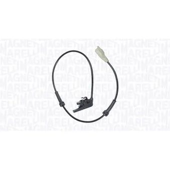 Capteur, vitesse de roue MAGNETI MARELLI
