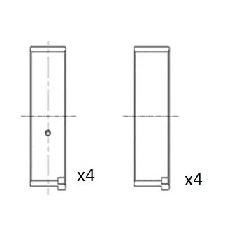 Coussinet de bielle FAI AutoParts BB2045-050