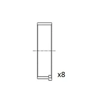 Coussinet de bielle FAI AutoParts BB2048-050