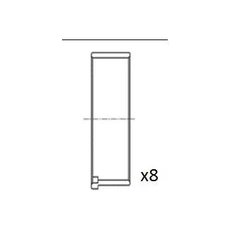 Coussinet de bielle FAI AutoParts BB2085-025