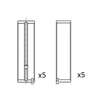 Coussinet de vilebrequin FAI AutoParts BM1000-STD