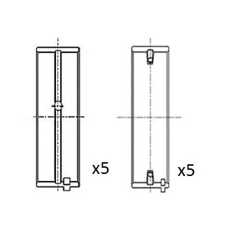 Coussinet de vilebrequin FAI AutoParts BM1002-025
