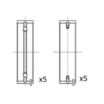 Coussinet de vilebrequin FAI AutoParts BM1003-050
