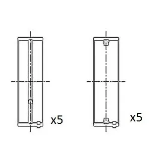 Coussinet de vilebrequin FAI AutoParts BM1004-025
