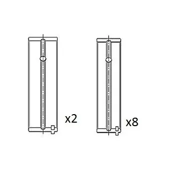 Coussinet de vilebrequin FAI AutoParts BM1005-STD