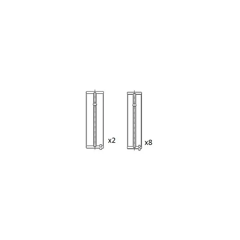 Coussinet de vilebrequin FAI AutoParts BM1005-STD