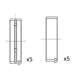 Coussinet de vilebrequin FAI AutoParts BM1006-050