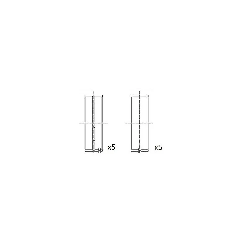 Coussinet de vilebrequin FAI AutoParts BM1007-STD