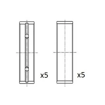 Coussinet de vilebrequin FAI AutoParts BM1008-STD