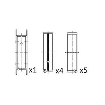 Coussinet de vilebrequin FAI AutoParts BM1009-STD