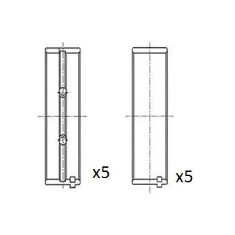 Coussinet de vilebrequin FAI AutoParts BM1011-050