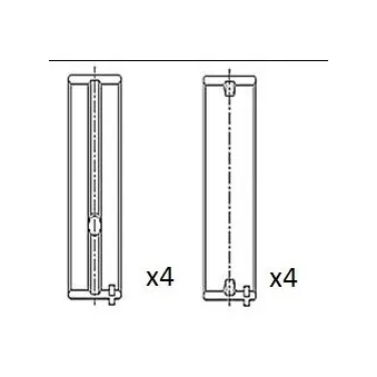Coussinet de vilebrequin FAI AutoParts BM1014-050
