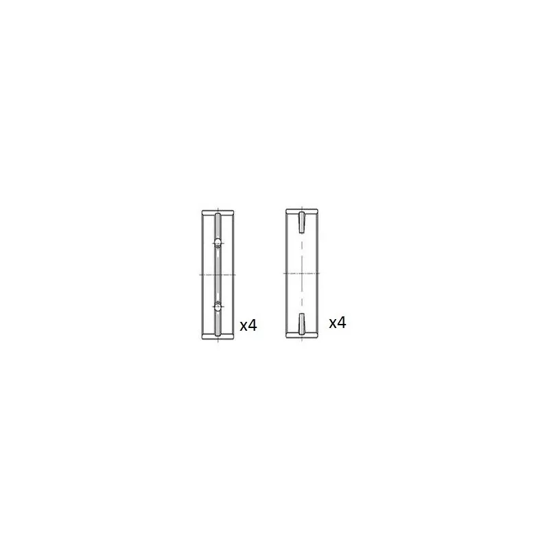 Coussinet de vilebrequin FAI AutoParts BM1015-STD