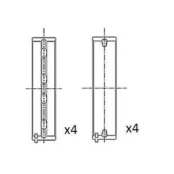 Coussinet de vilebrequin FAI AutoParts BM1017-STD
