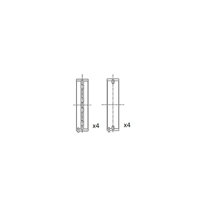 Coussinet de vilebrequin FAI AutoParts BM1017-STD
