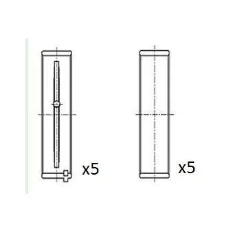 Coussinet de vilebrequin FAI AutoParts BM1019-050