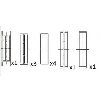 Coussinet de vilebrequin FAI AutoParts BM1020-025