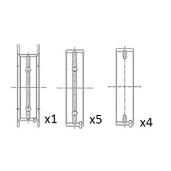 Coussinet de vilebrequin FAI AutoParts BM1021-STD