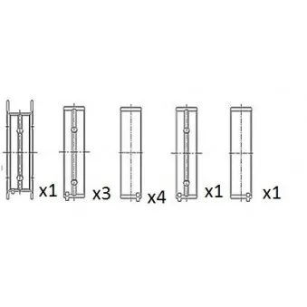 Coussinet de vilebrequin FAI AutoParts BM1022-025