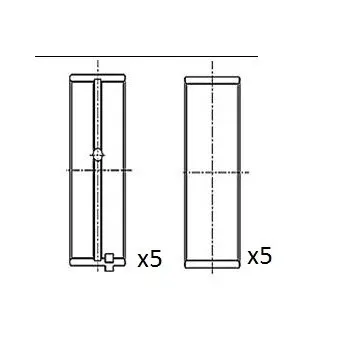Coussinet de vilebrequin FAI AutoParts BM1023-STD