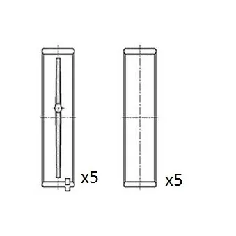 Coussinet de vilebrequin FAI AutoParts BM1024-050