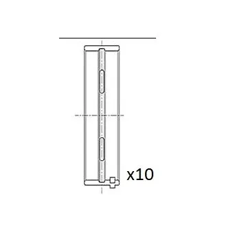 Coussinet de vilebrequin FAI AutoParts BM1025-010