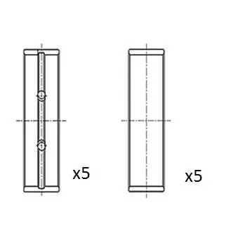Coussinet de vilebrequin FAI AutoParts BM1027-025