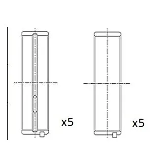 Coussinet de vilebrequin FAI AutoParts BM1028-STD