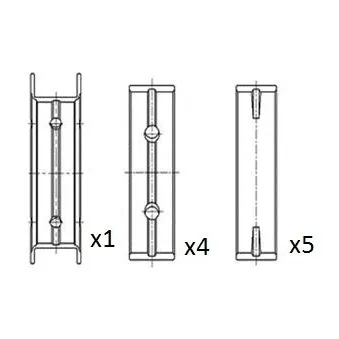 Coussinet de vilebrequin FAI AutoParts BM1030-050