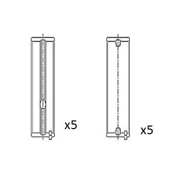 Coussinet de vilebrequin FAI AutoParts BM1031-025