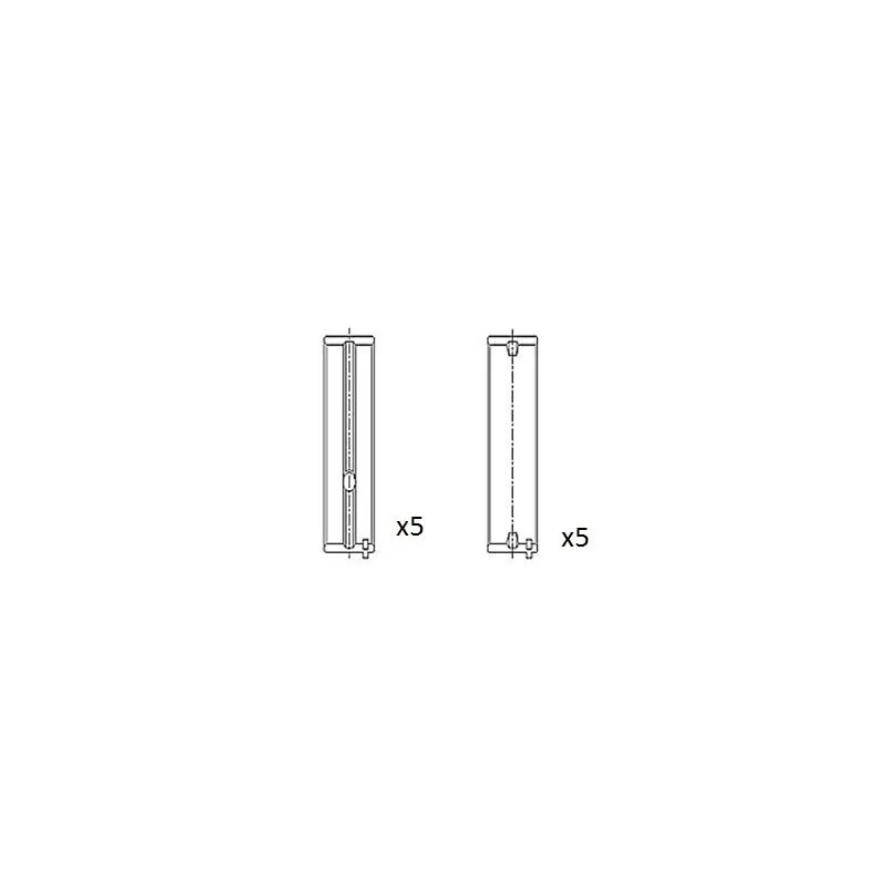 Coussinet de vilebrequin FAI AutoParts BM1031-STD