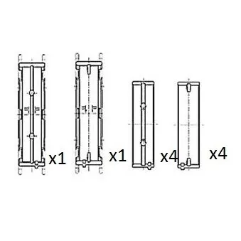 Coussinet de vilebrequin FAI AutoParts BM1033-050