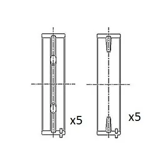 Coussinet de vilebrequin FAI AutoParts BM1035-025