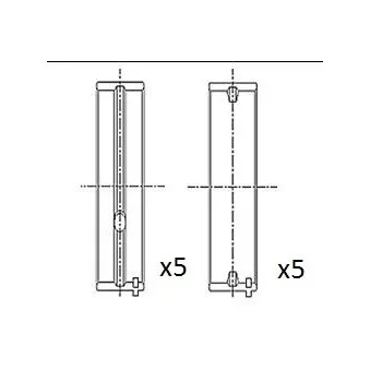 Coussinet de vilebrequin FAI AutoParts BM1036-050