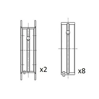 Coussinet de vilebrequin FAI AutoParts BM1037-STD