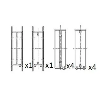Coussinet de vilebrequin FAI AutoParts BM1040-025