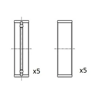 Coussinet de vilebrequin FAI AutoParts BM1041-STD