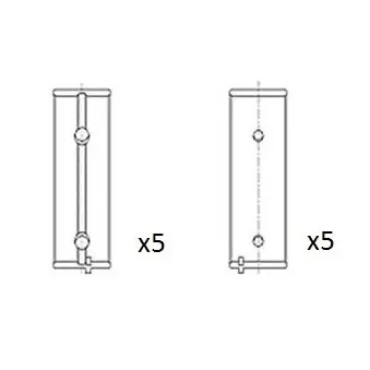 Coussinet de vilebrequin FAI AutoParts BM1042-050