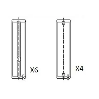 Coussinet de vilebrequin FAI AutoParts BM1044-STD