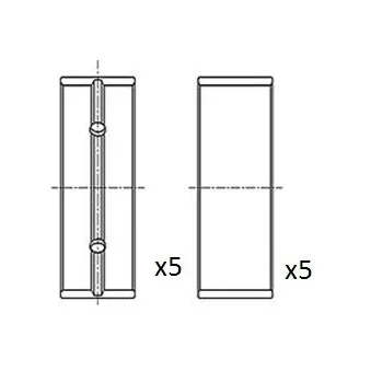 Coussinet de vilebrequin FAI AutoParts BM1045-025