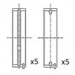Coussinet de vilebrequin FAI AutoParts BM1046-050 - Visuel 1