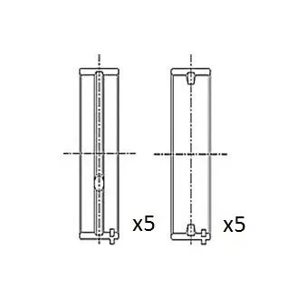 Coussinet de vilebrequin FAI AutoParts BM1046-050