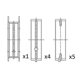 Coussinet de vilebrequin FAI AutoParts BM1049-025