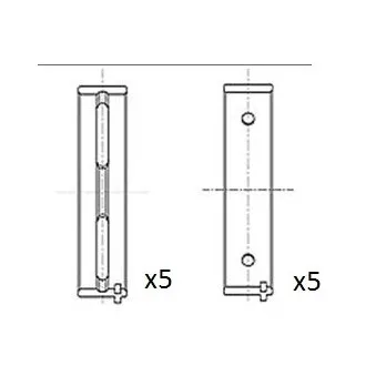 Coussinet de vilebrequin FAI AutoParts BM1050-010
