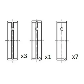 Coussinet de vilebrequin FAI AutoParts BM1051-050