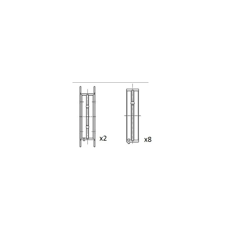 Coussinet de vilebrequin FAI AutoParts BM1053-025