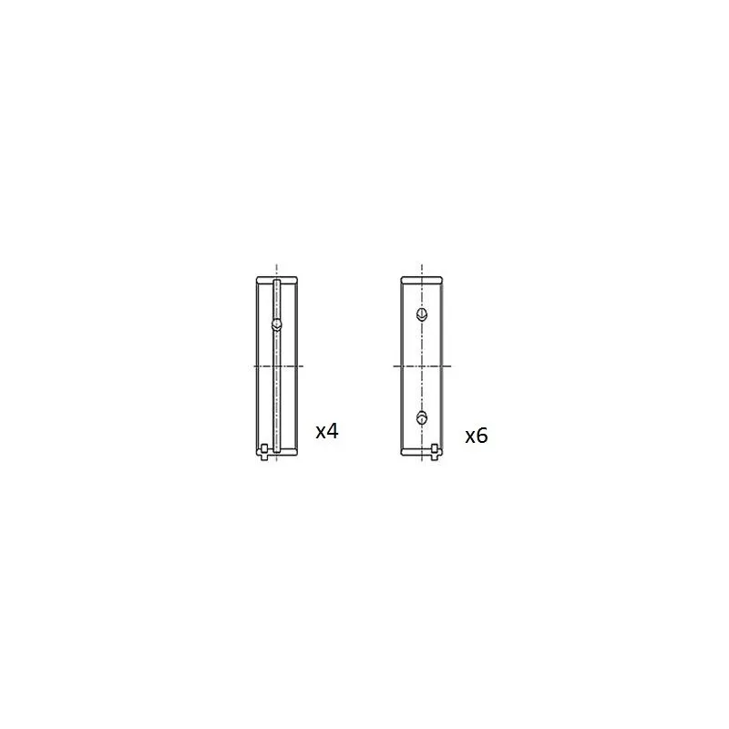 Coussinet de vilebrequin FAI AutoParts BM1054-STD