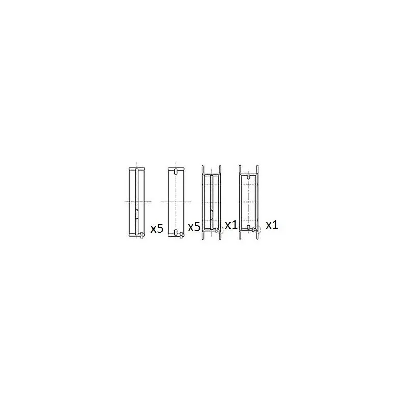 Coussinet de vilebrequin FAI AutoParts BM1059-STD