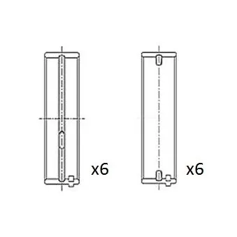 Coussinet de vilebrequin FAI AutoParts BM1060-025