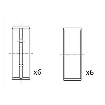 Coussinet de vilebrequin FAI AutoParts BM1061-STD